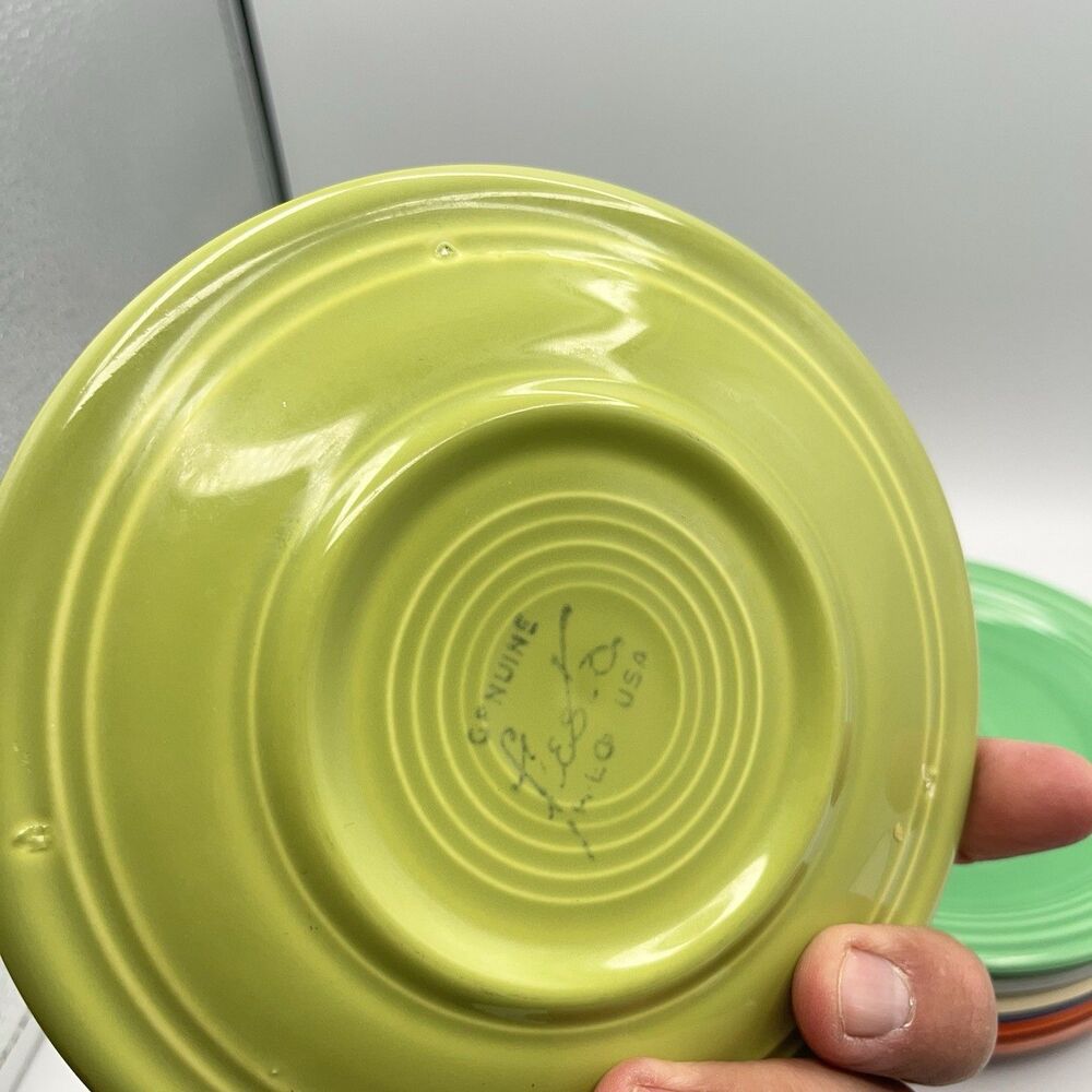 Vintage Mixed Fiesta Bread & Butter Plates 6.25” Colors Lot (8) Genuine HLC USA - Picture 13 of 16